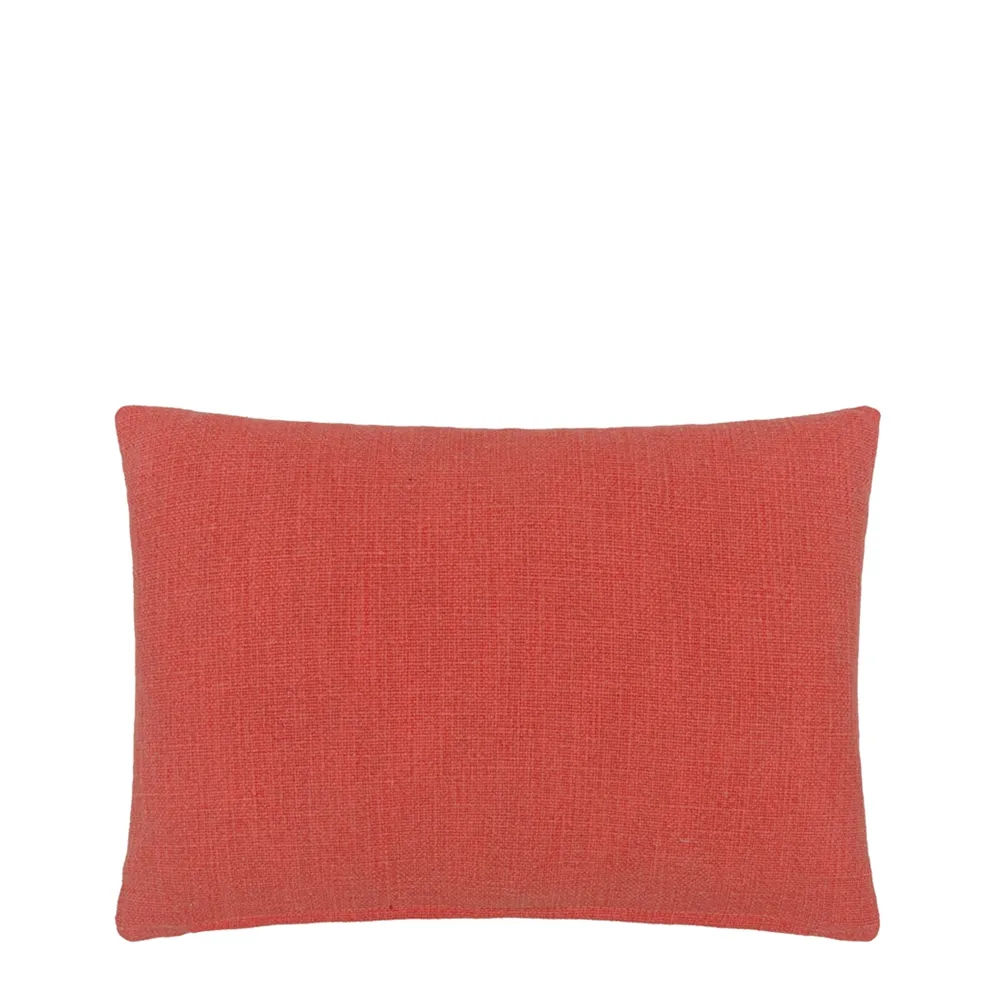Kushime Embroidered Cushion | Graphic Pattern in Emerald Green