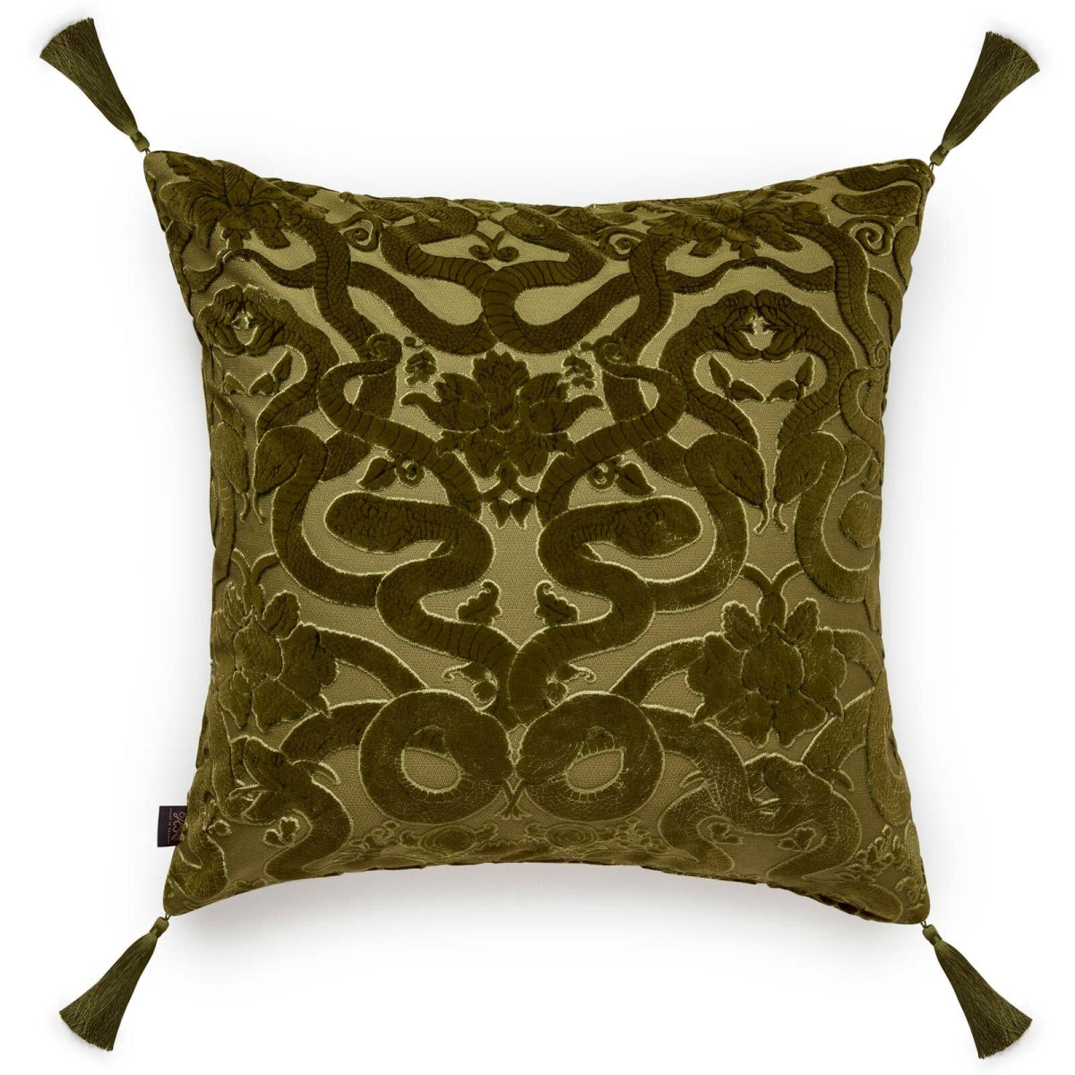 Anaconda Cut Velvet with Tassels (Large)