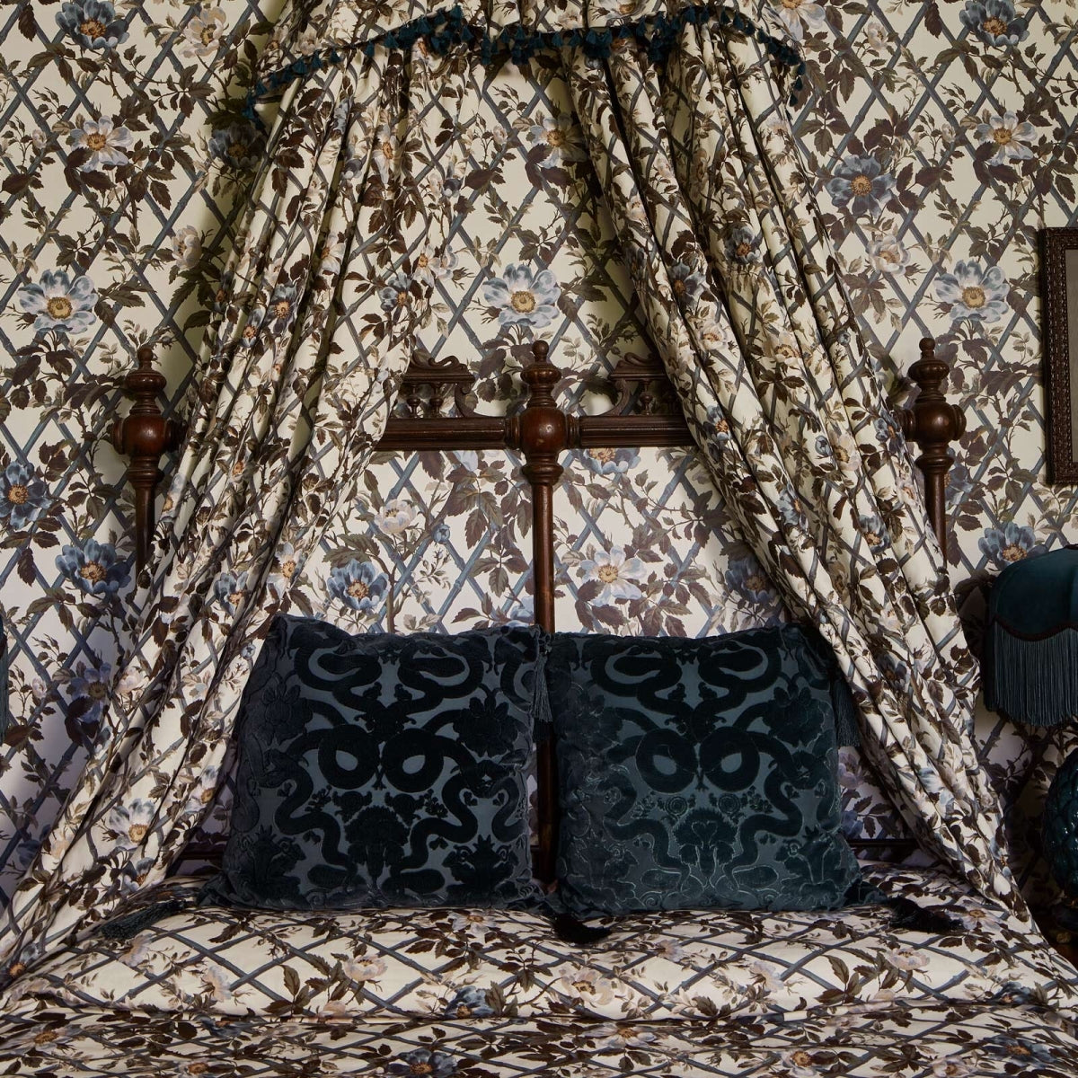 Anaconda Cut Velvet with Tassels (Large)