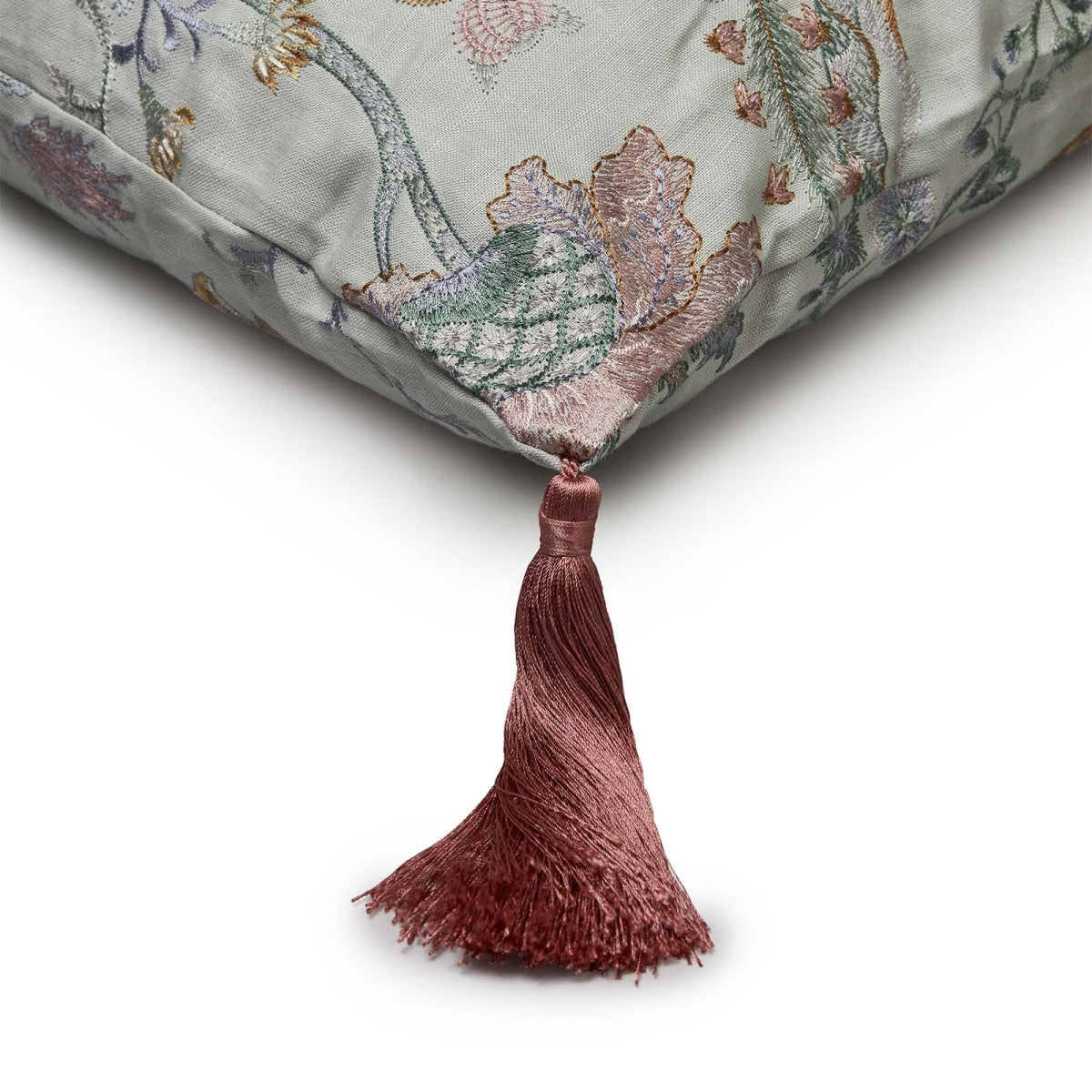 Artemis Embroidered Linen with tassels (Medium)