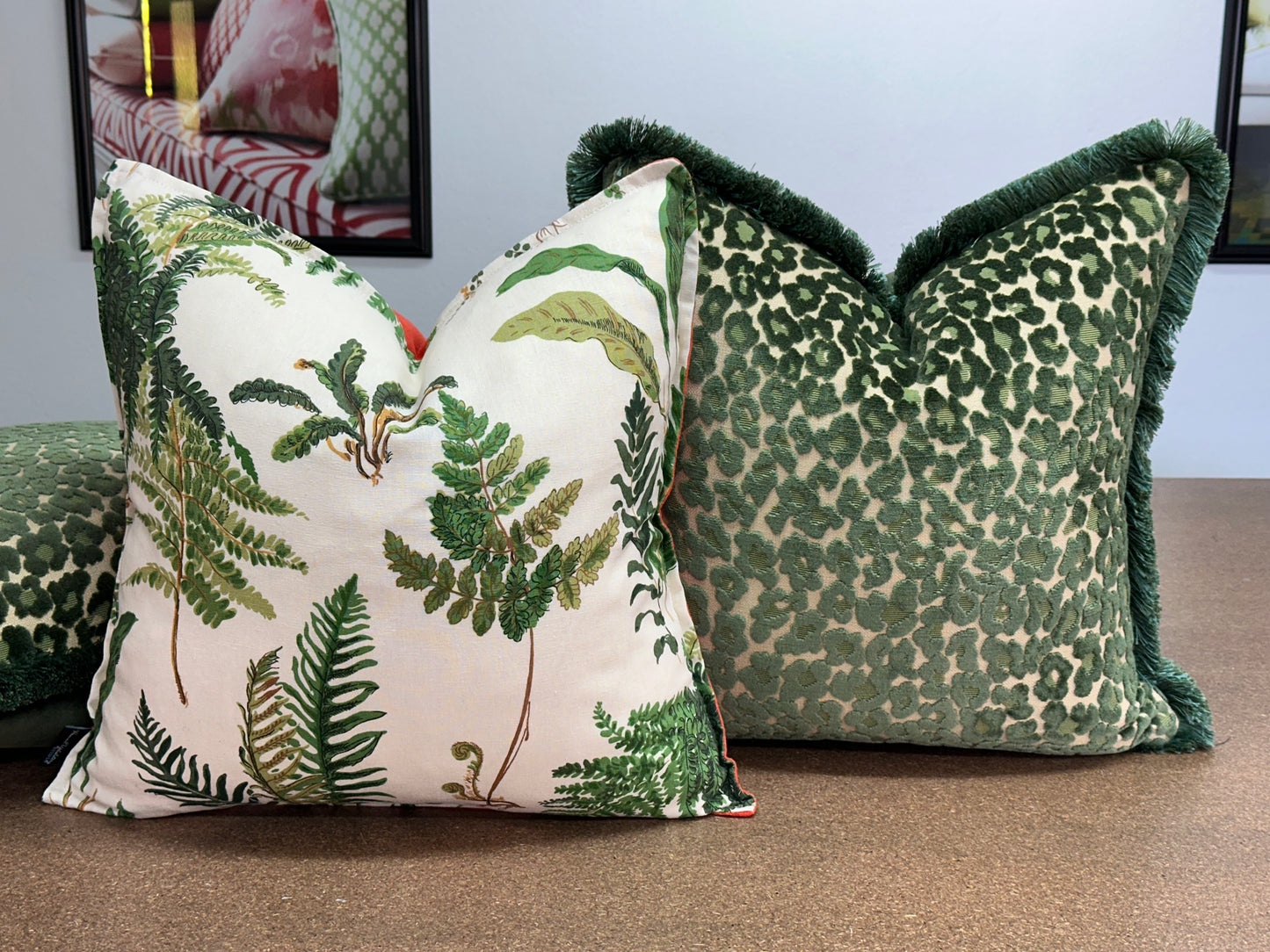 Le Leopard Cushion | Oscar De La Renta Cut Velvet