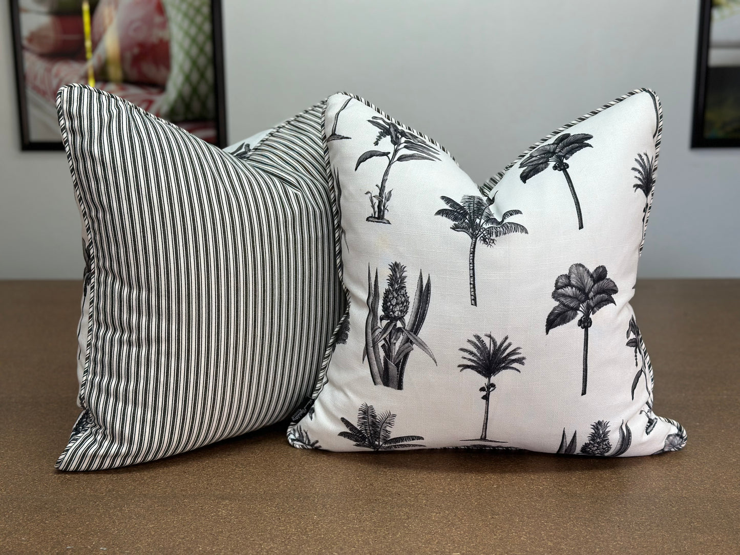 TFE Raffles printed linen Cushions