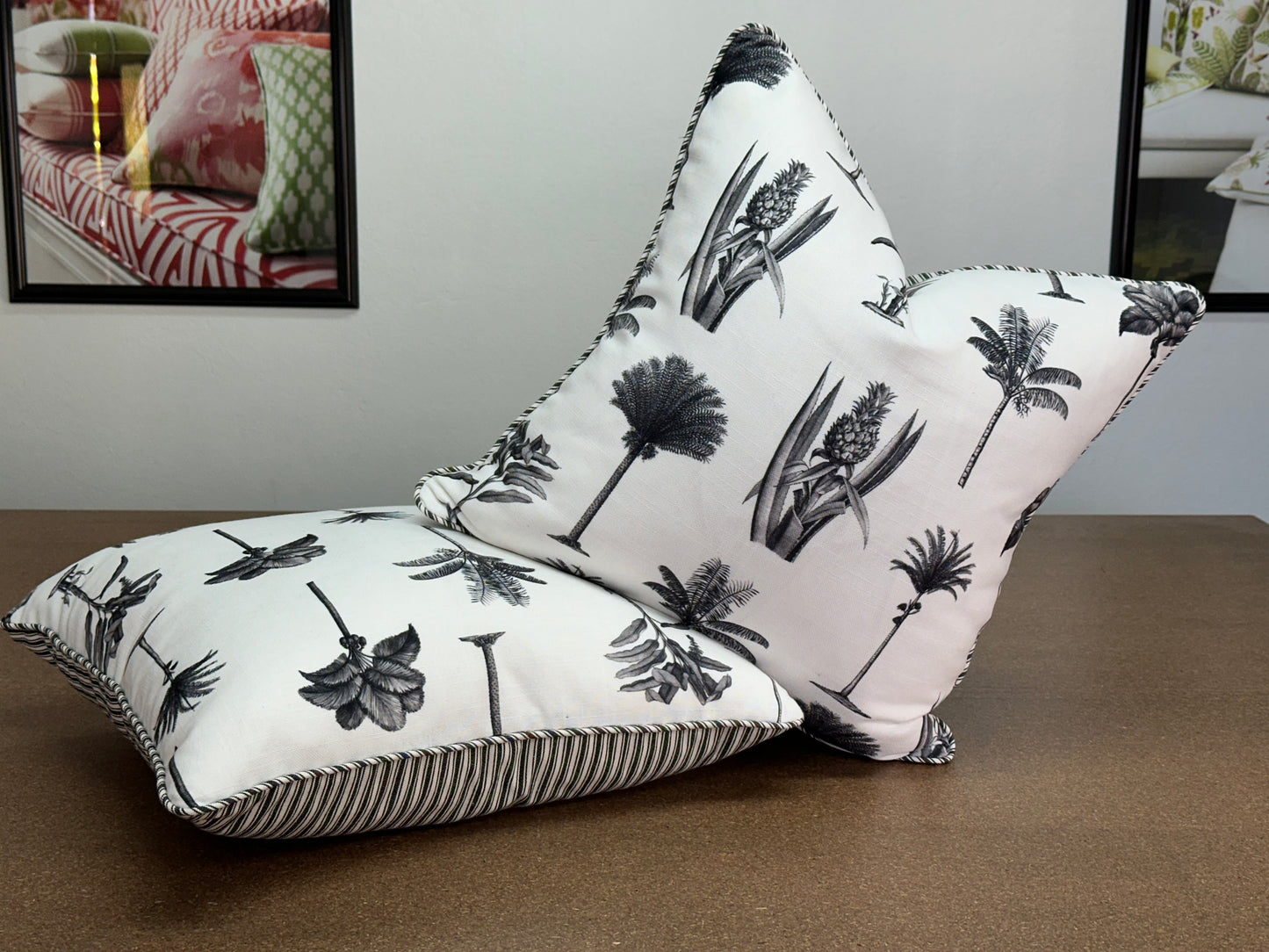 TFE Raffles printed linen Cushions