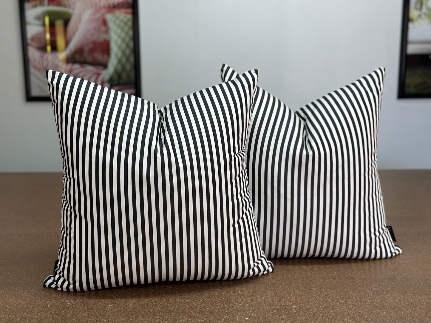 Collaborate Lumbar Cushion | Jab Ocean Stripe