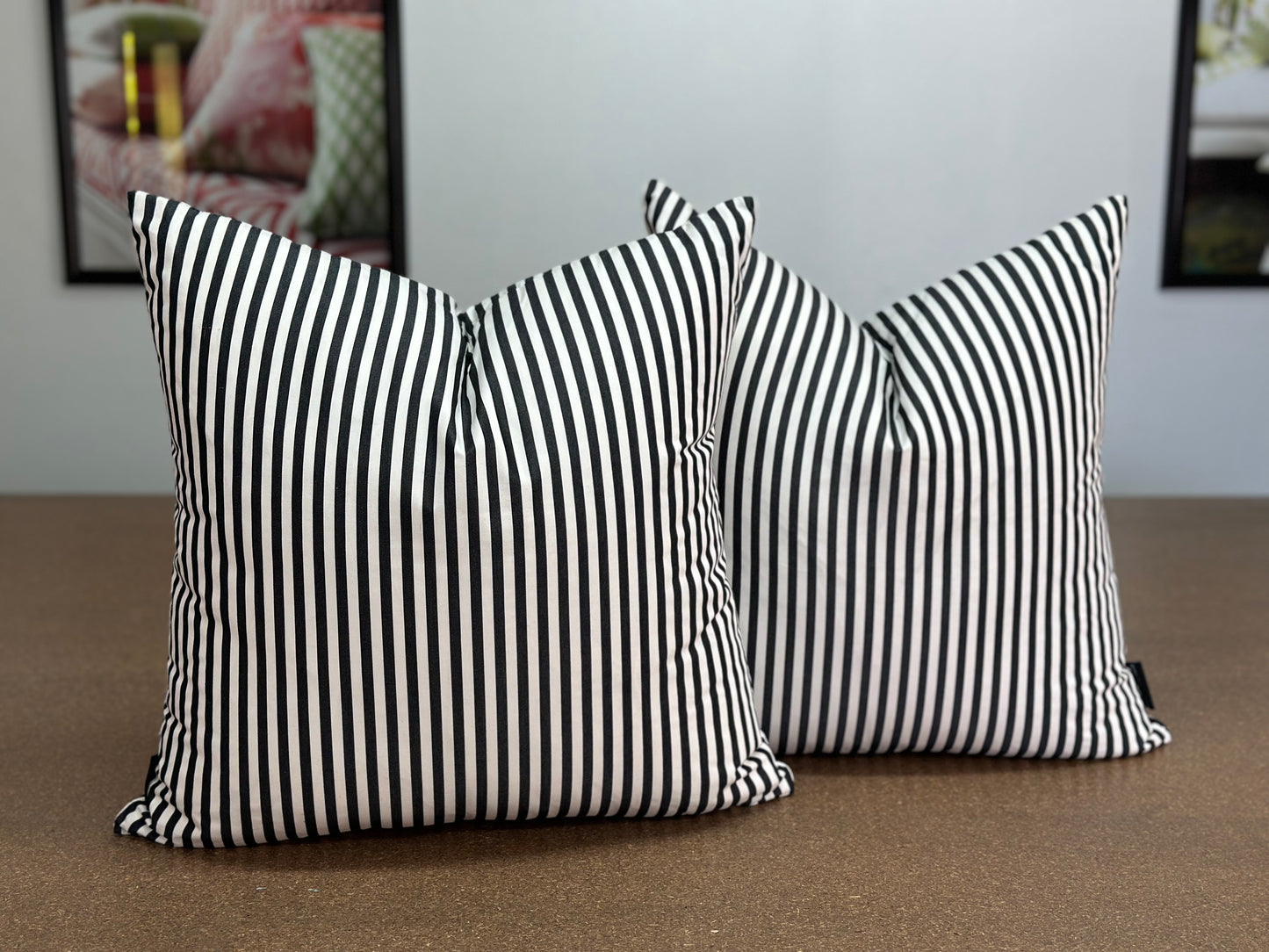 Collaborate Lumbar Cushion | Jab Ocean Stripe