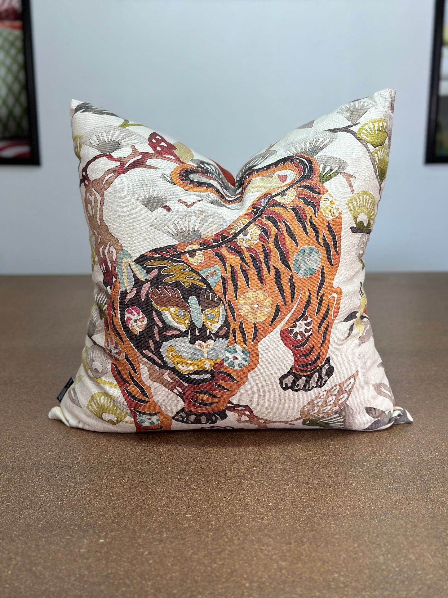 Sumbar Foliage Cushion | Botanical Leaf Print
