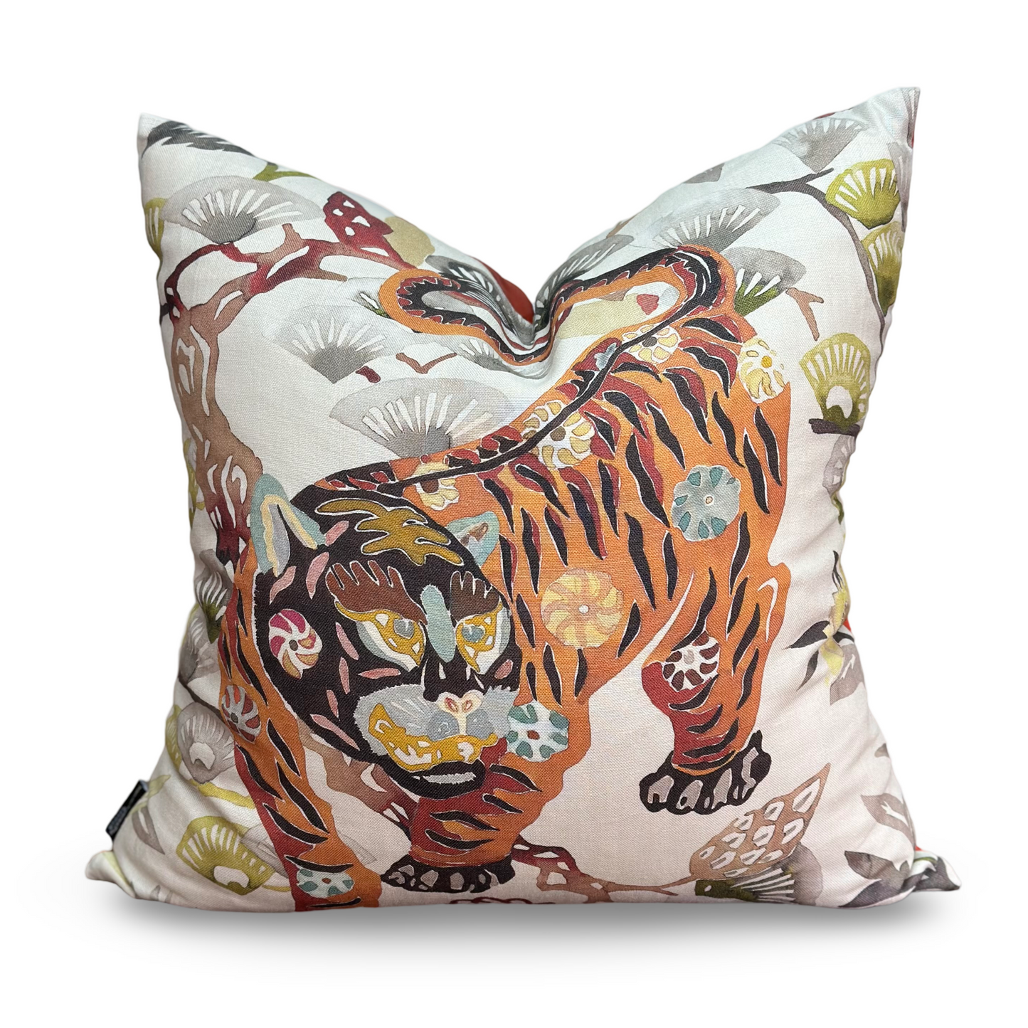 Sumbar Foliage Cushion | Botanical Leaf Print