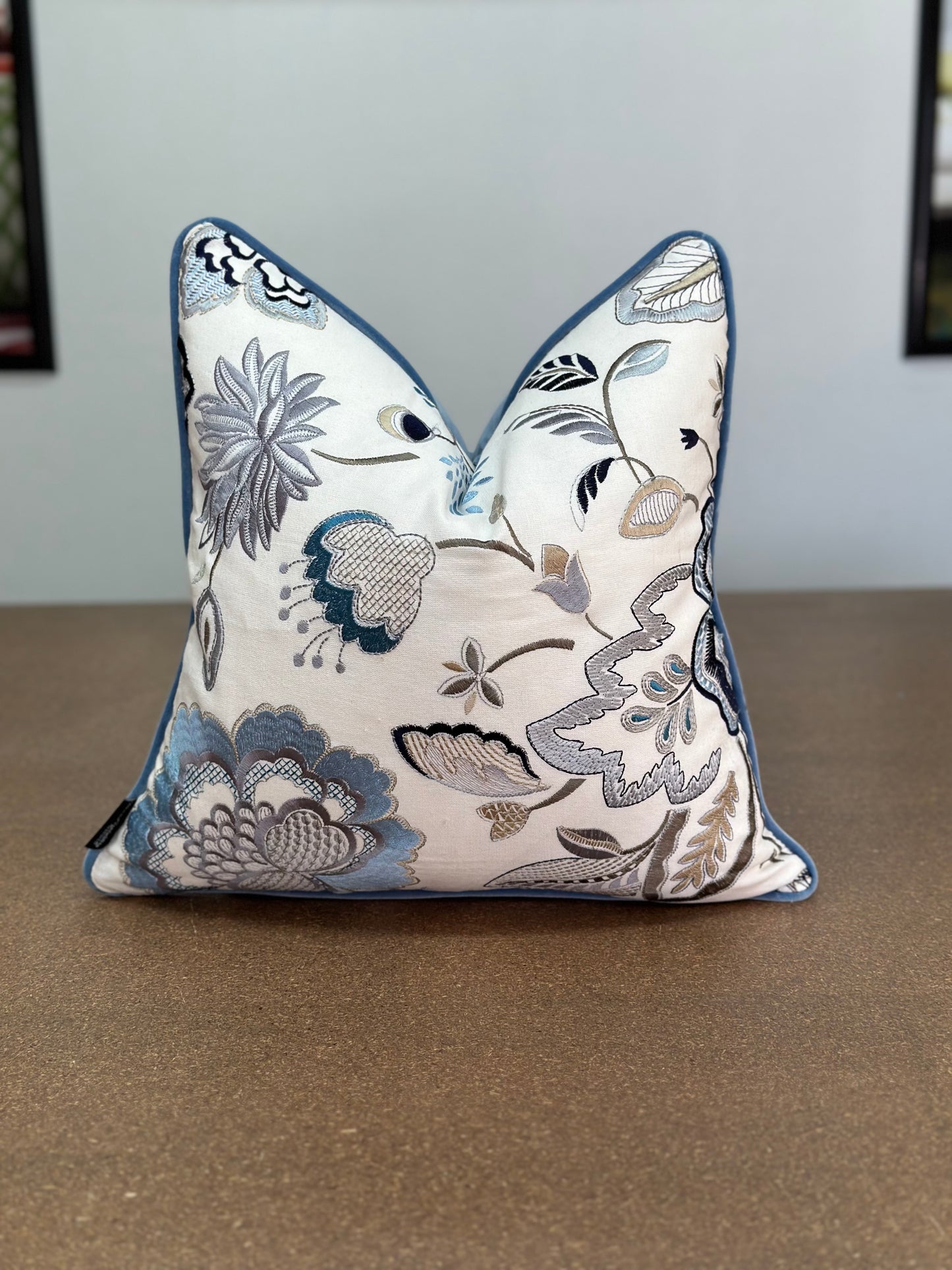 Loredana Embroidered Cushion | Colefax & Fowler