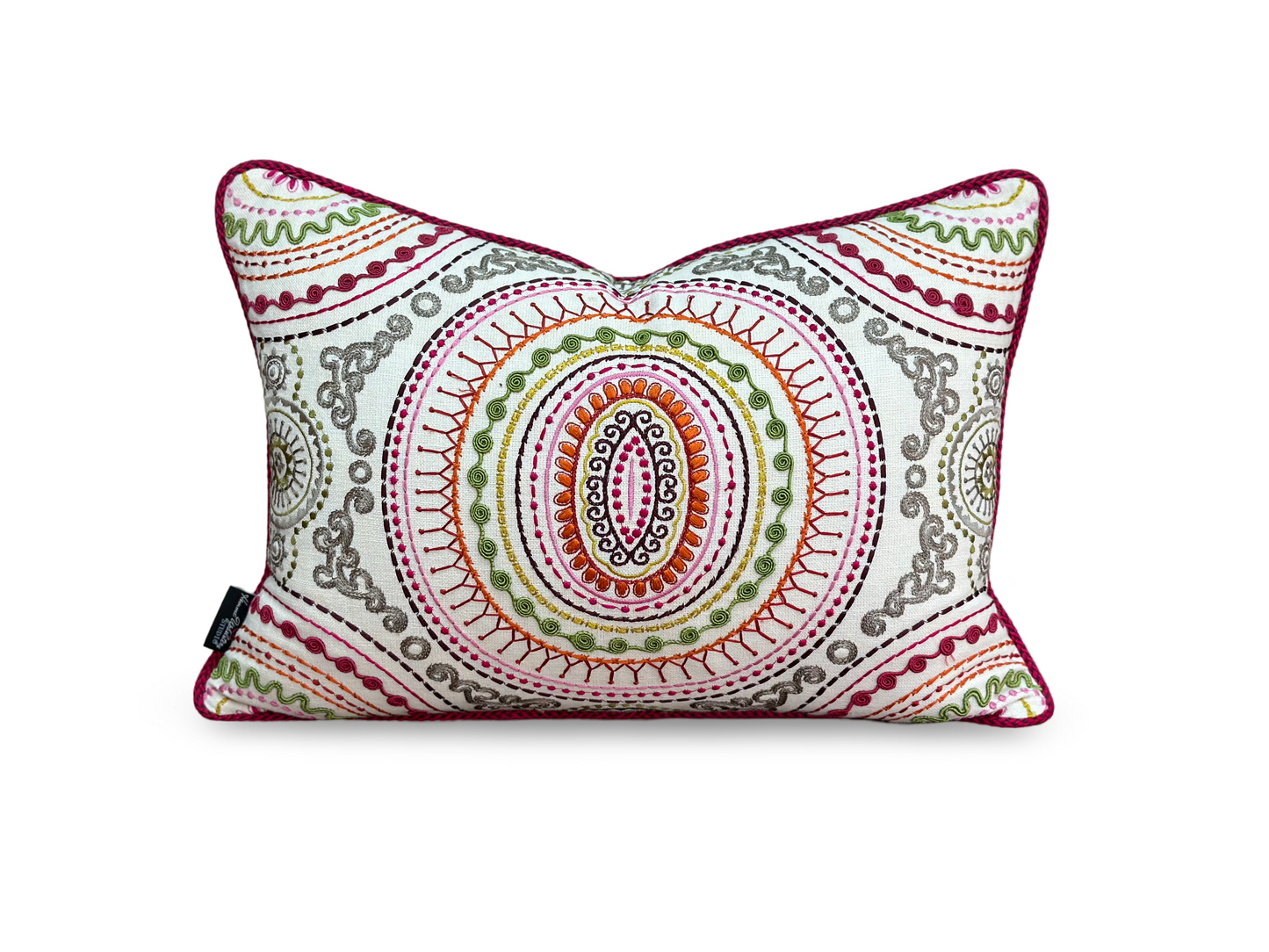 Sweet Treat Lumbar Cushion | Custom Embroidered Weave Cushion