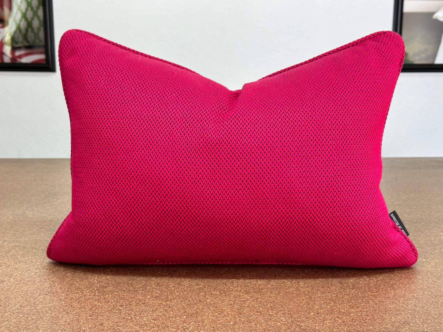 Sweet Treat Lumbar Cushion | Custom Embroidered Weave Cushion