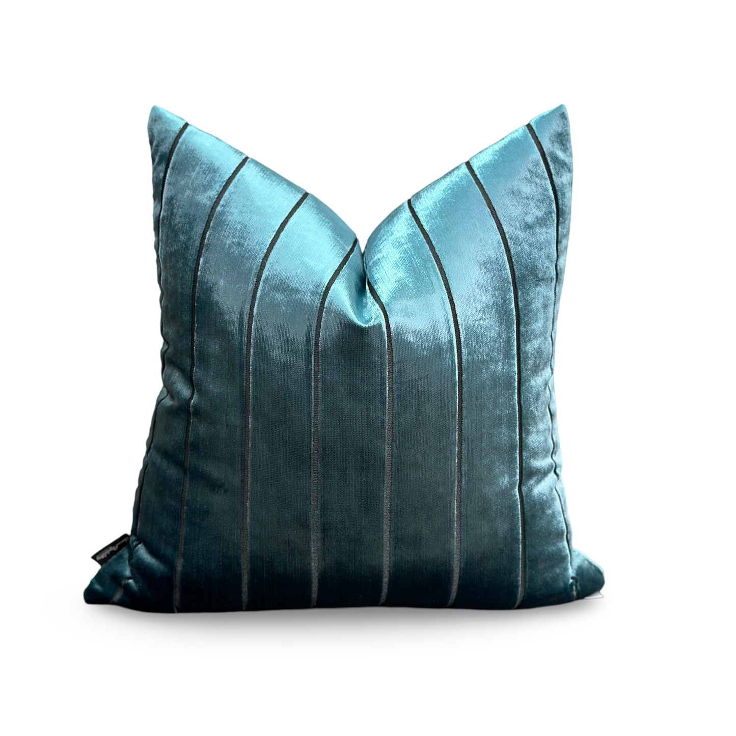 Brillante Square Velvet Cushion | Luxury Blue Velvet Cushions
