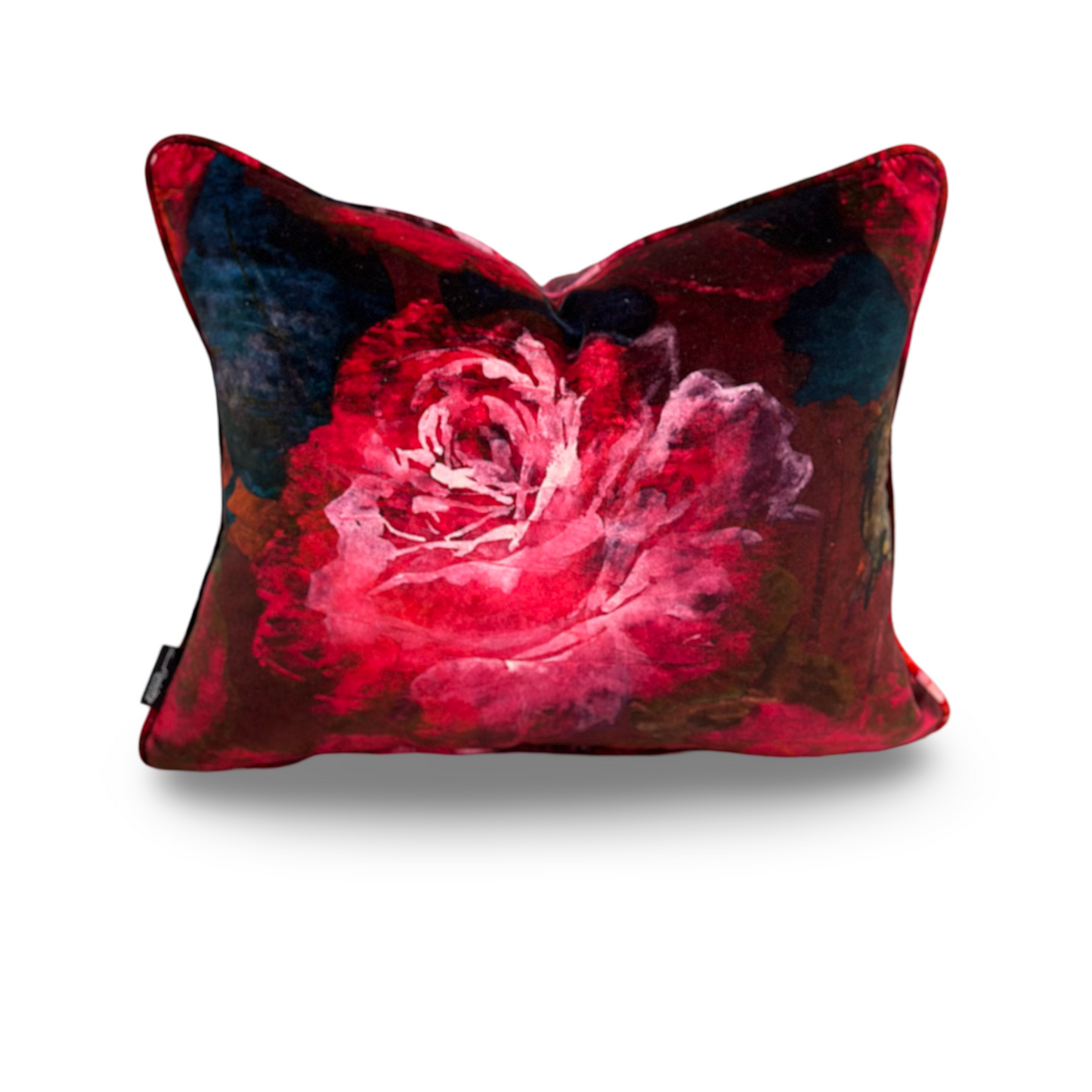 Mirafiore Lumbar Cushion | Sumptuous Velvet with Self-Piping