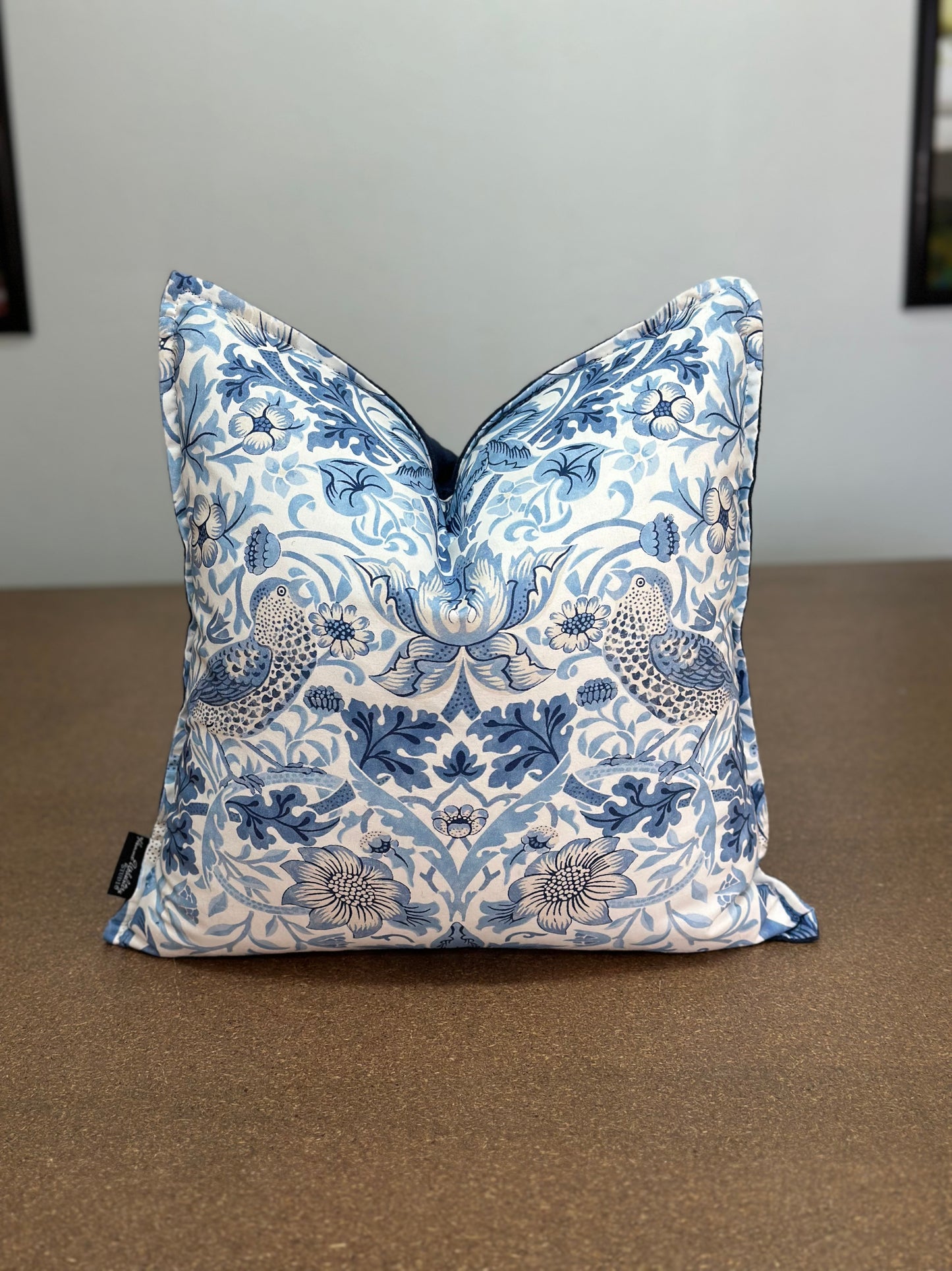 Strawberry Thief Cushion | Iconic Bird and Strawberry Print