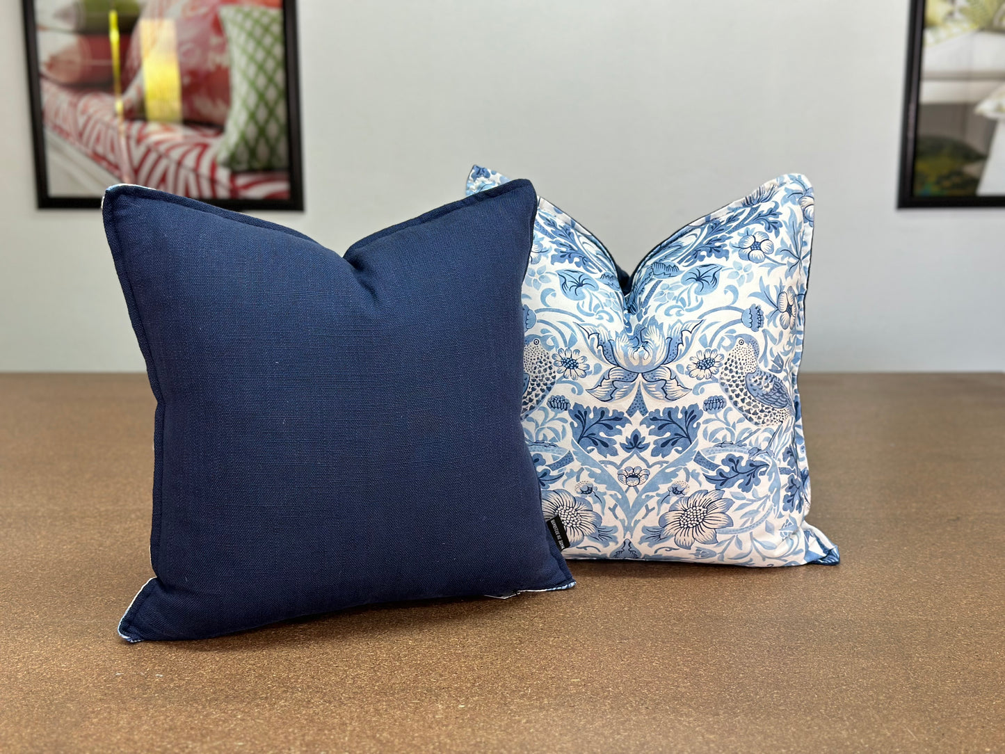 Strawberry Thief Cushion | Iconic Bird and Strawberry Print