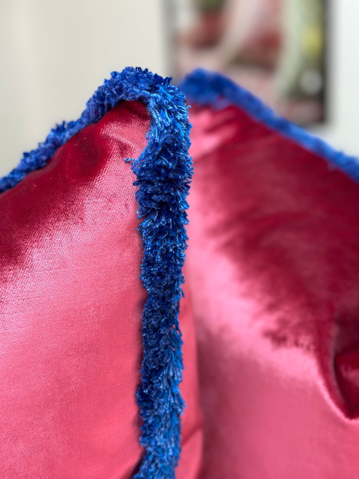 Brugge Cushion | Pink Velvet Cushion by Homme Upholstery