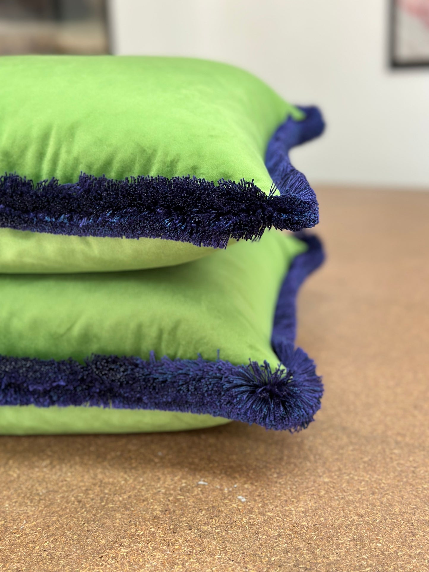 Ulises Cushion | Luxurious Velvet with In-House Fringe