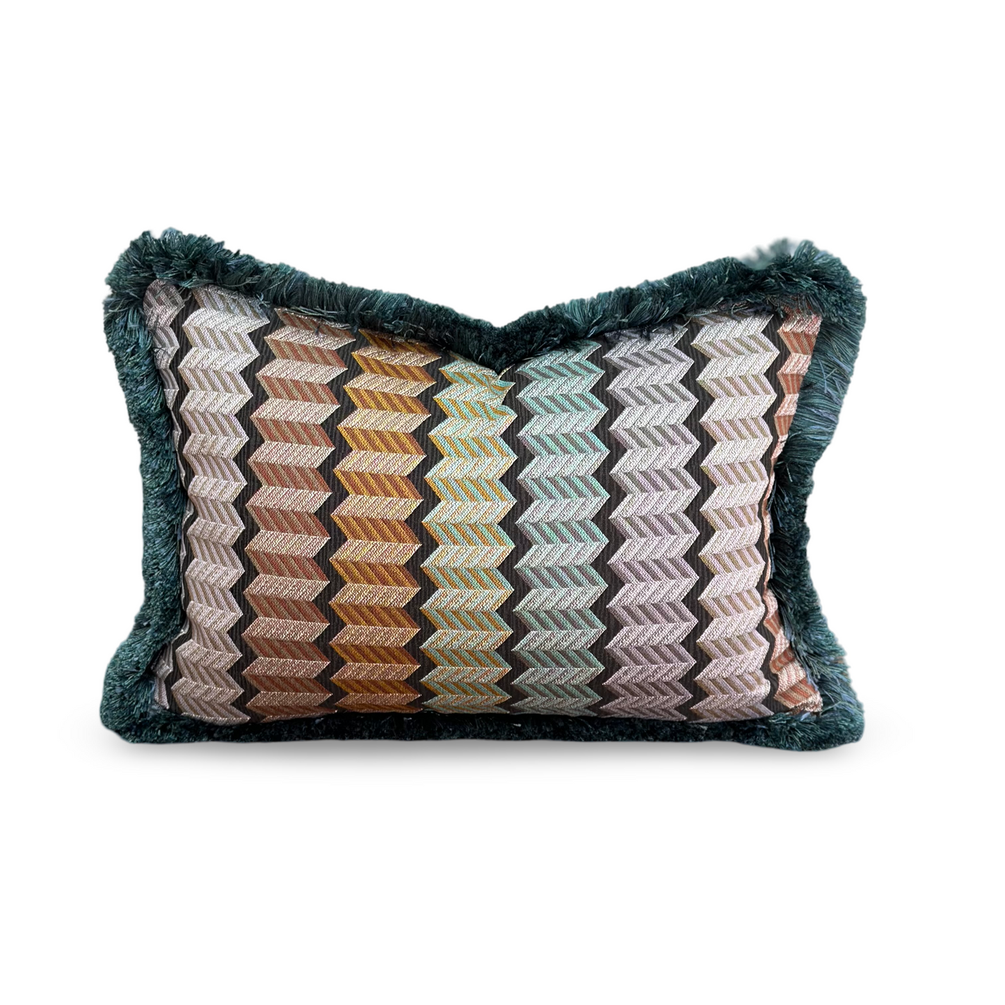 Waterford Lumbar Cushion | Missoni Fabric with Velvet Backing