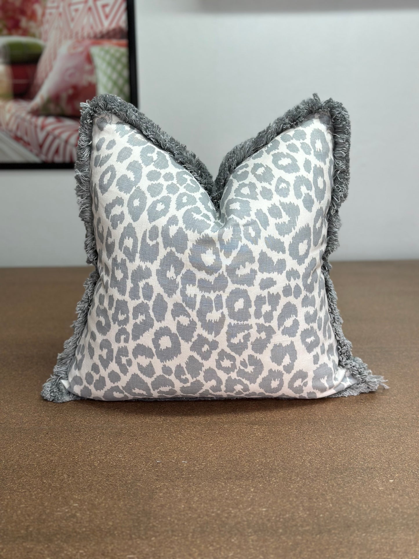 Iconic Leopard linen Cushion