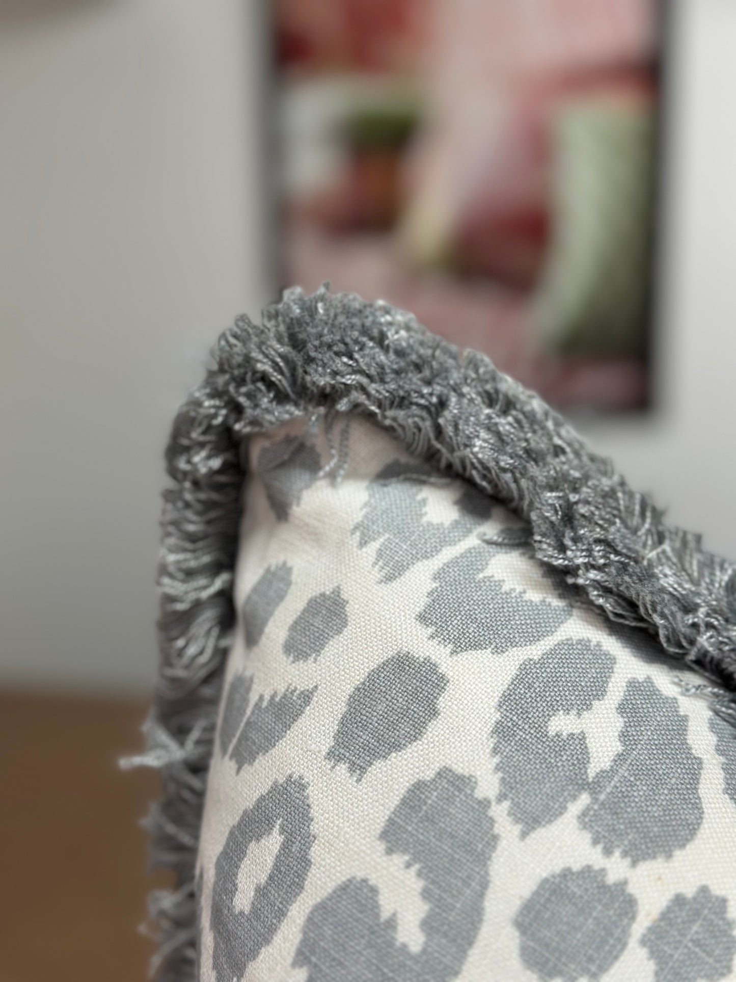 Iconic Leopard linen Cushion