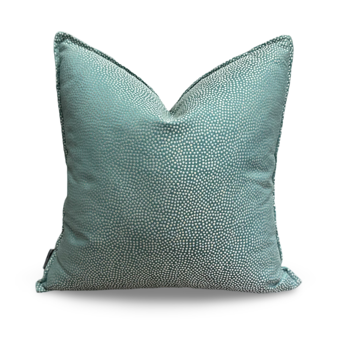 Sesia Cushion | Turquoise Designers Guild Fabric with Flange Edge
