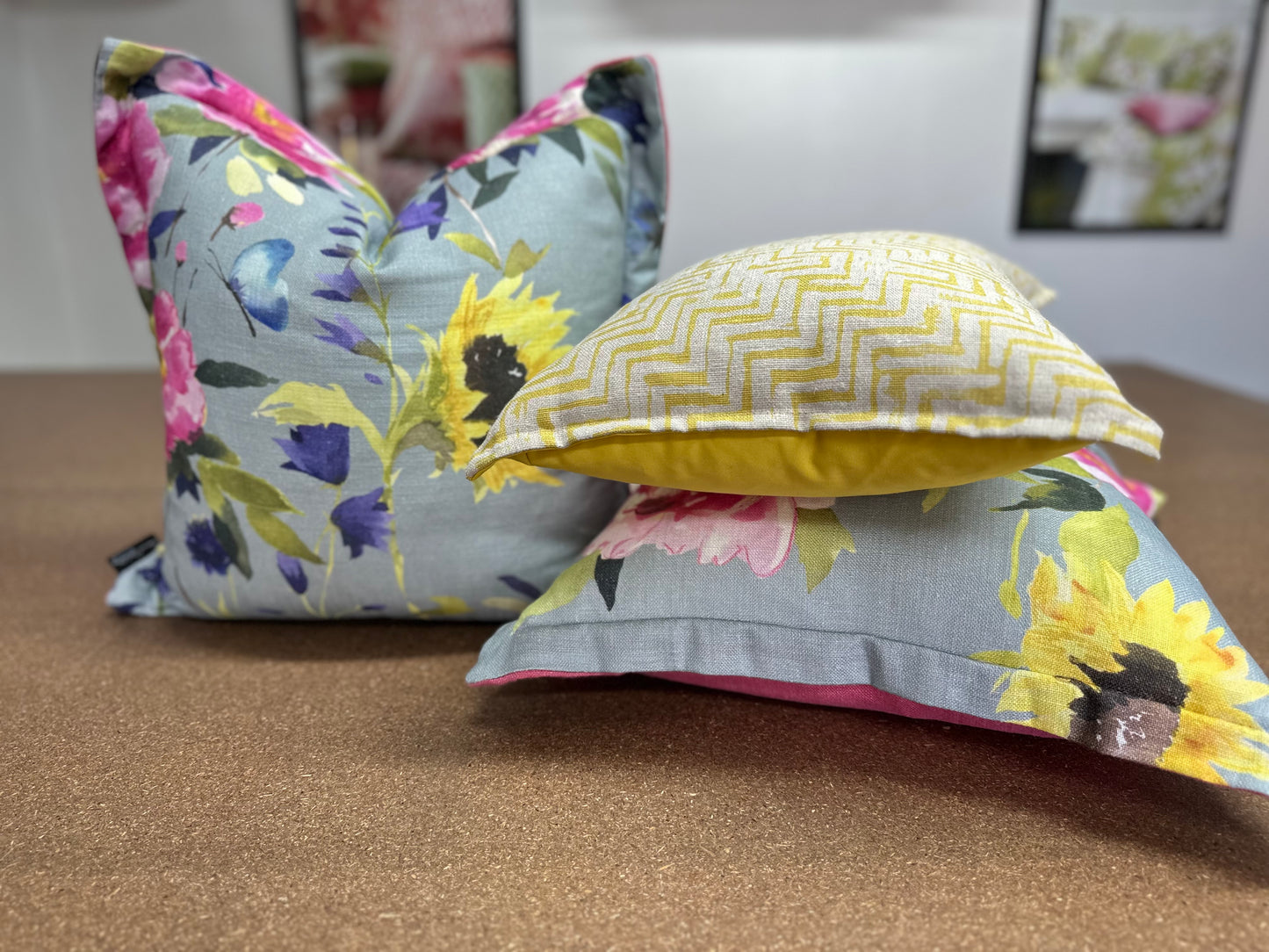 Anagram Linen Lumbar Cushion