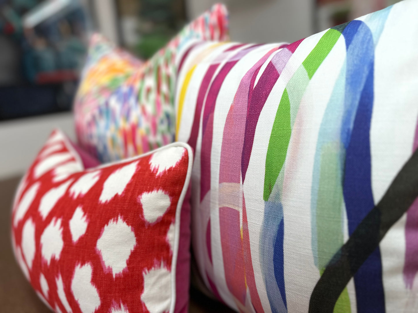 Brushstroke Ribbon Cushion