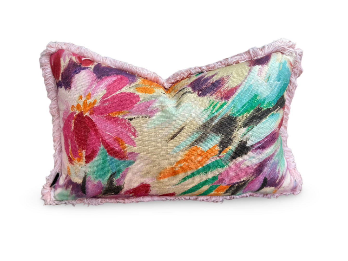Yokohama Lumbar Cushion | Luxurious Missoni Fabric with Fringing