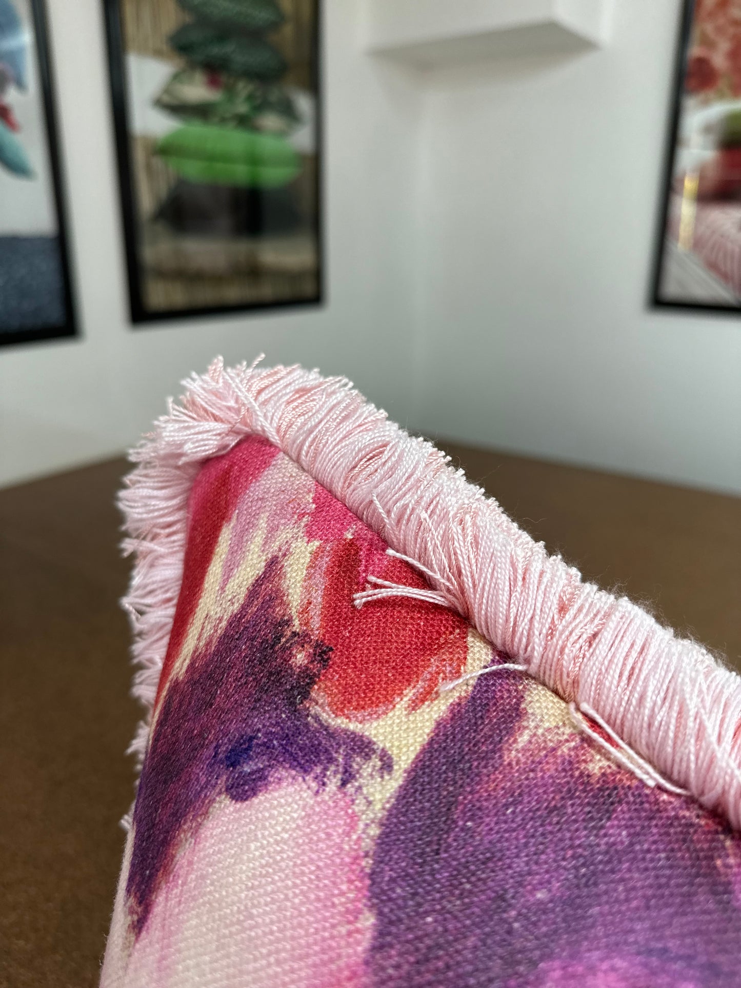 Yokohama Lumbar Cushion | Luxurious Missoni Fabric with Fringing