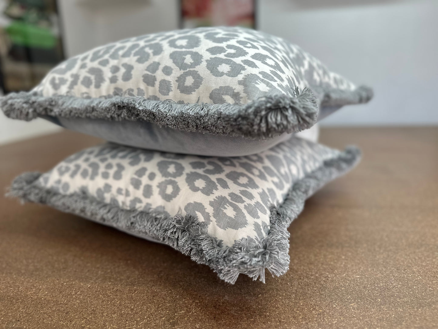 Iconic Leopard linen Cushion