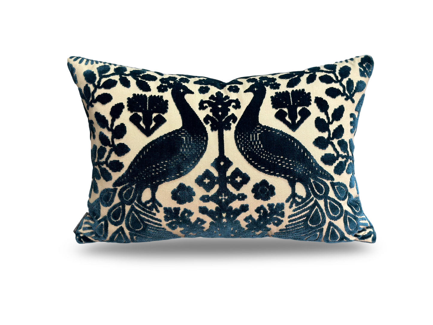 Pavone velvet Lumbar Cushion