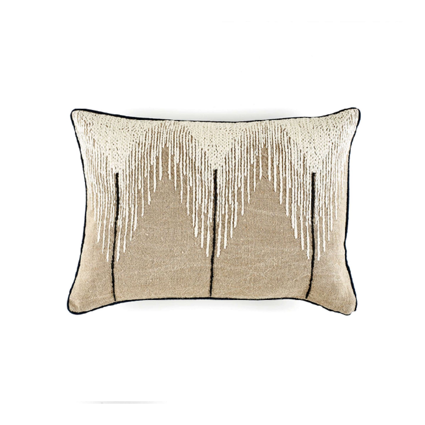 Josephine | Linen-Blend Cushion with Piped Edges