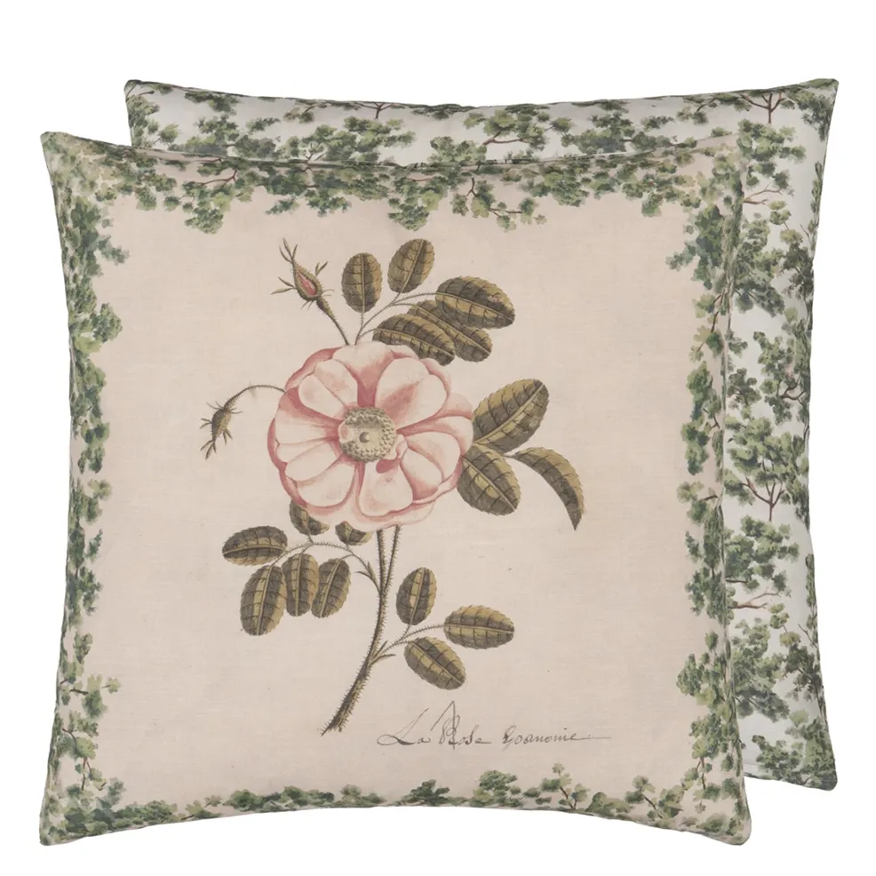 La Rose Cushion | John Derian Textured Cotton