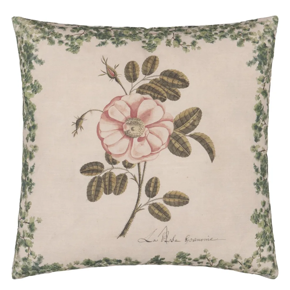 La Rose Cushion | John Derian Textured Cotton