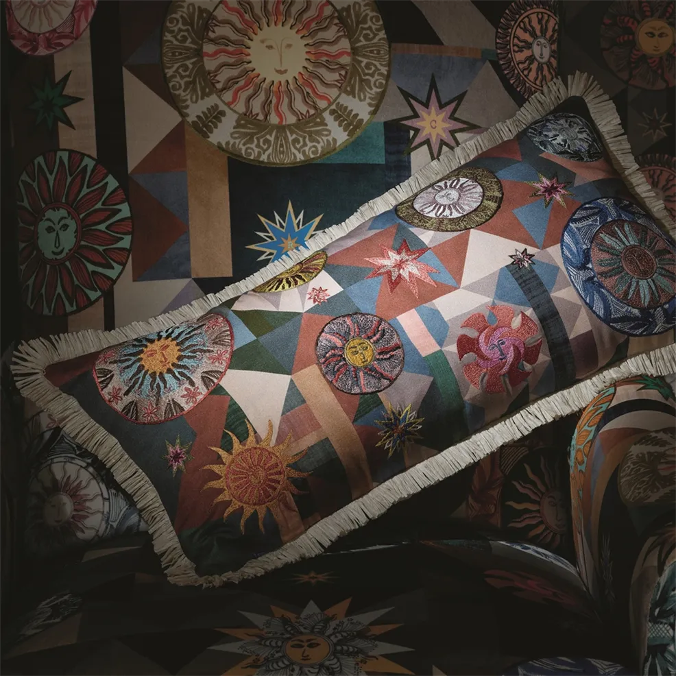 Trinquetaille Terre Cuite Cushion | Christian Lacroix Linen
