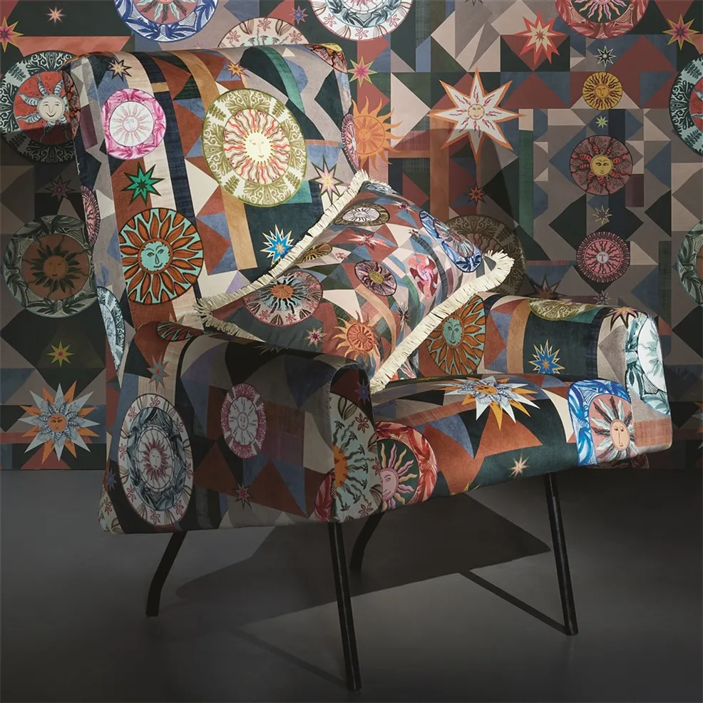 Trinquetaille Terre Cuite Cushion | Christian Lacroix Linen
