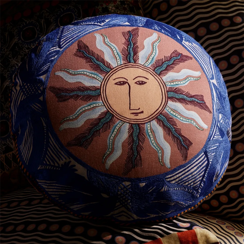Zenith Fleuve Cushion | Christian Lacroix Cotton Sateen
