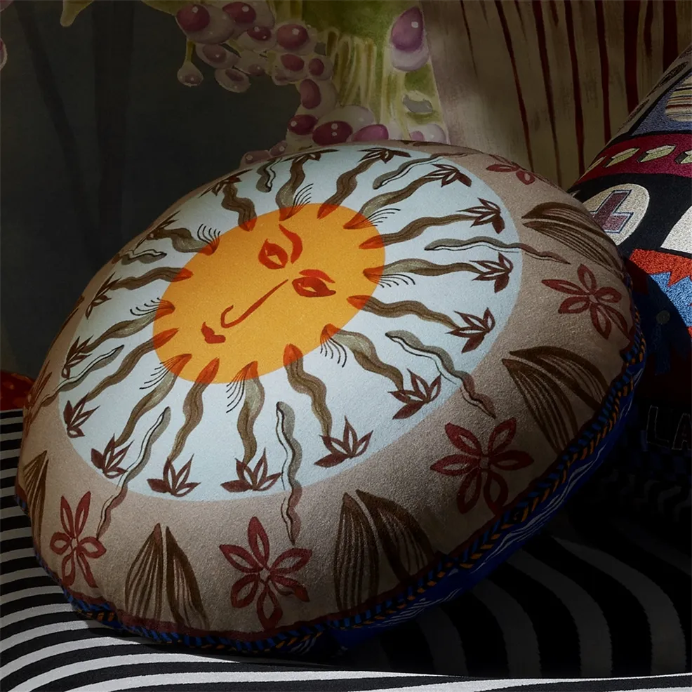 Zenith Fleuve Cushion | Christian Lacroix Cotton Sateen