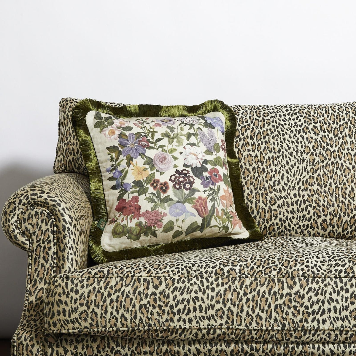 Floralia Medium | Fringed Floral Cushion