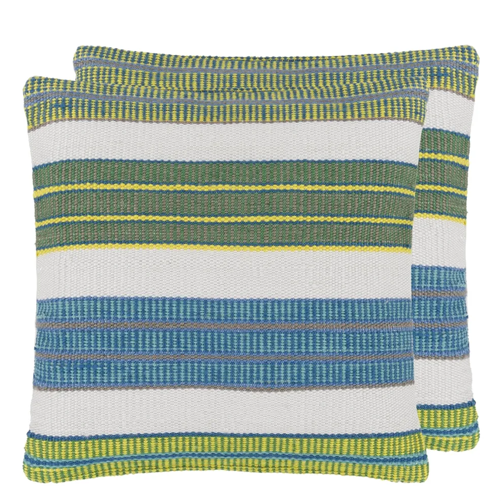 Mahakam Outdoor Cushion | Striped Weave