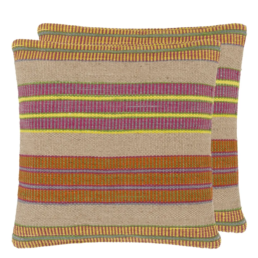 Mahakam Outdoor Cushion | Striped Weave