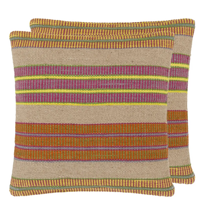 Mahakam Outdoor Cushion | Striped Weave