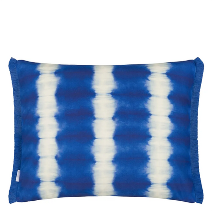 Jaal Outdoor Cushion | Printed Canvas with Fringe Trim