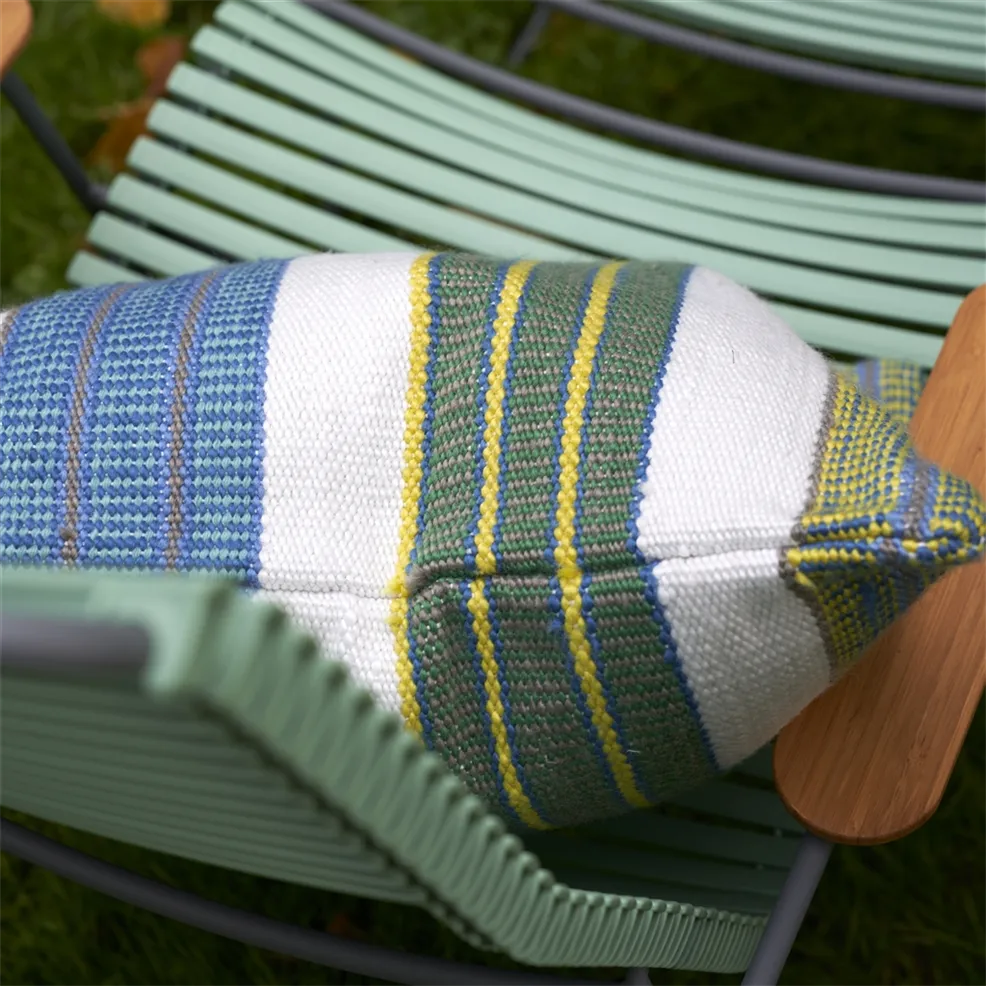 Mahakam Outdoor Cushion | Striped Weave