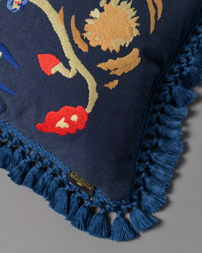 A SWALLOW'S HORIZON embroidered cushion