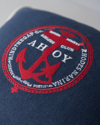 AHOY! Linen Embroidered Cushion