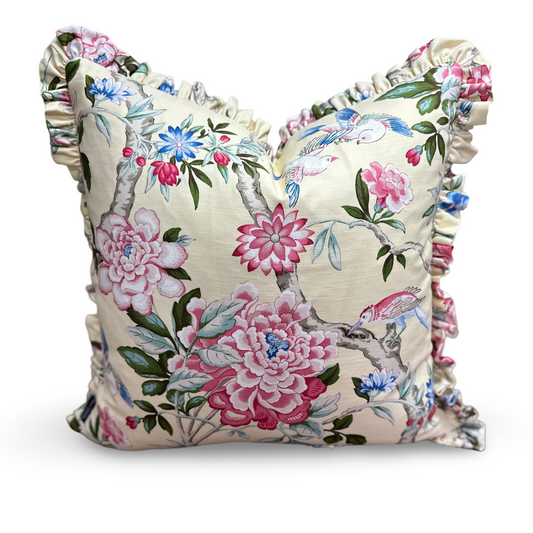 AVIARY II Floral Cushion | Printed Square Cushion