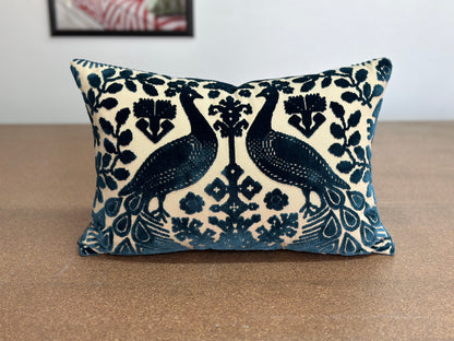 Pavone velvet Lumbar Cushion