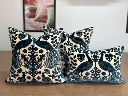 Pavone velvet Lumbar Cushion