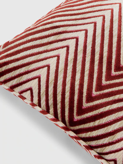 Ziggy viscose blend zigzag Cushion