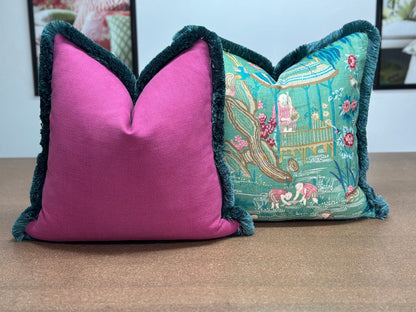 Yangtze River linen Cushion